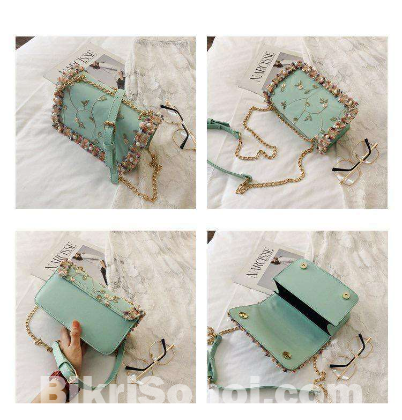Embroidery Flower Handbag